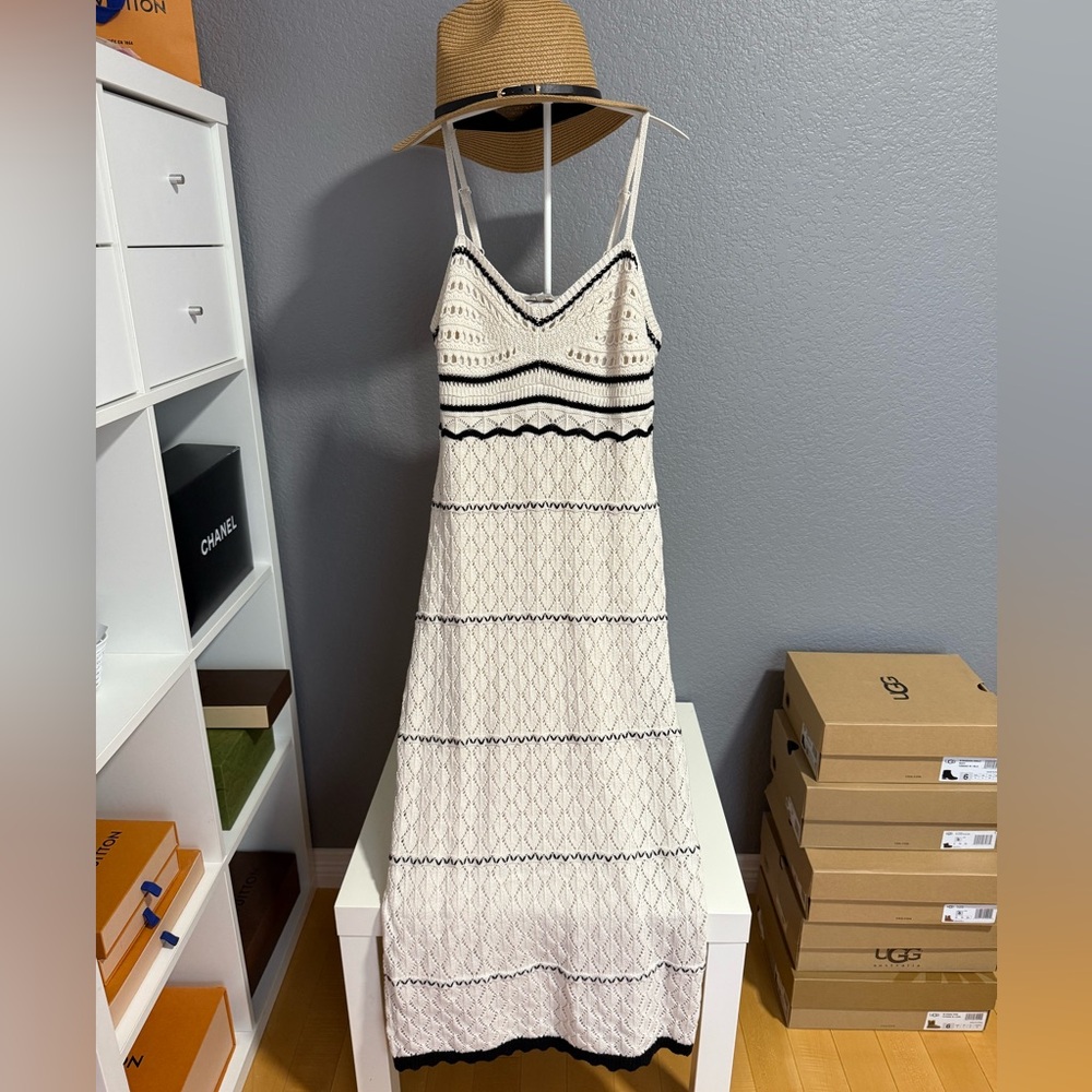 Crochet Style Maxi Dress